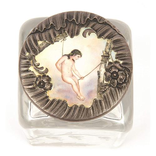 Баночка ( чайница ) «Купидон». Болин.