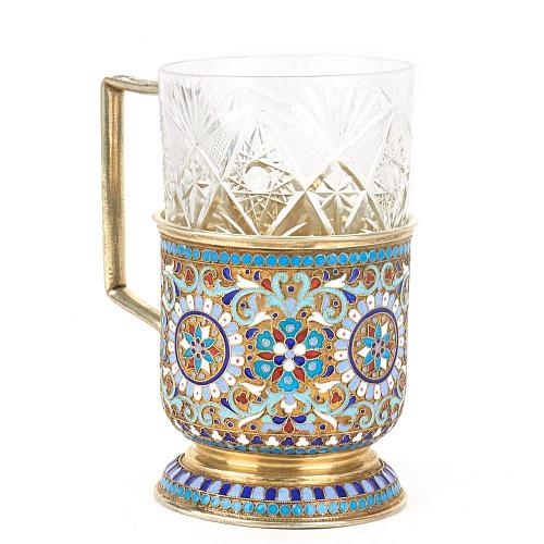 Подстаканник с эмалью