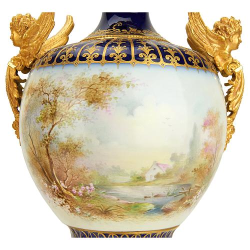 Парные вазы «Девушки и Амуры». Париж.