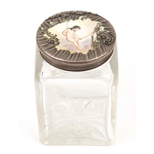 Баночка ( чайница ) «Купидон». Болин.