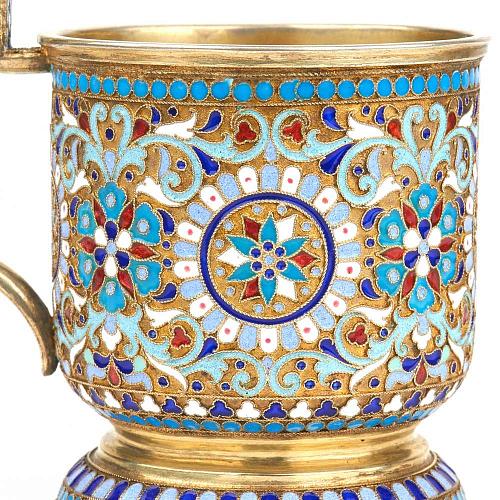 Подстаканник с эмалью