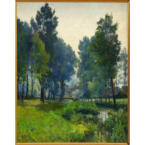 "Июльское утро в парке". Gerard Watrin.