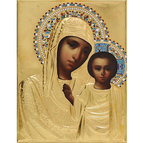 Икона в окладе "Богоматерь Казанская".
