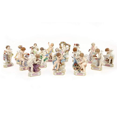 «Амуры с девизами». Meissen.