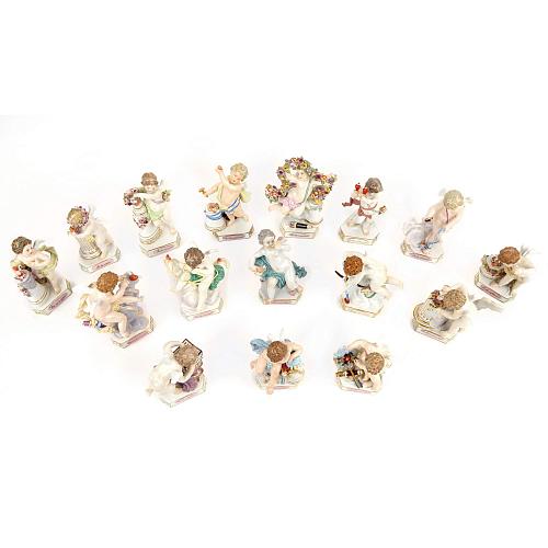 «Амуры с девизами». Meissen.