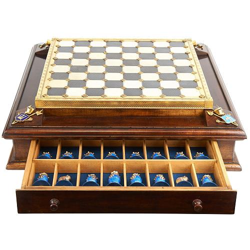 Большой набор шахмат «Королевские лилии»