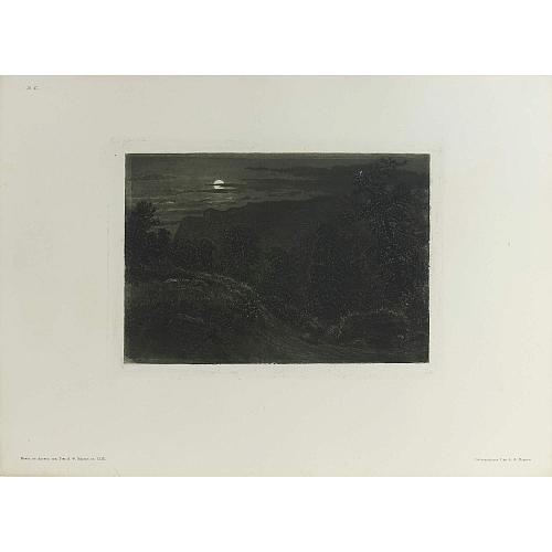 Офорт И.И.Шишкина «Чатырдаг» 1870-е