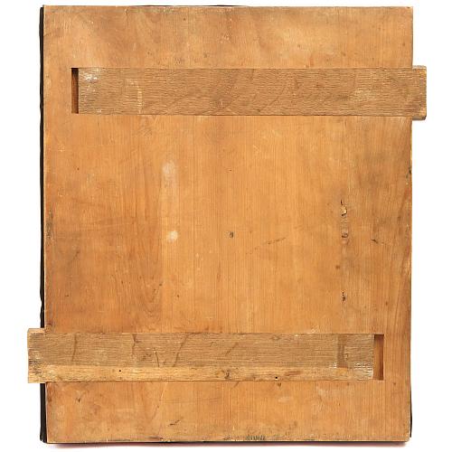 Икона «Ангел-хранитель, мученики Каллиник и Серафима в молении образу Богоматери Смоленской» в окладе.