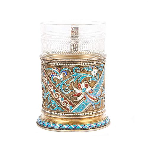 Подстаканник с эмалью