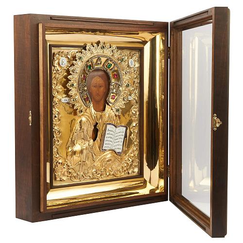 Икона Господь Вседержитель в окладе Мстёра