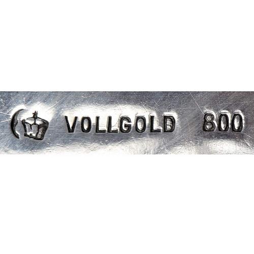 Ваза серебряная в стиле модерн с эмалевыми вставками. Фирма "Vollgold"