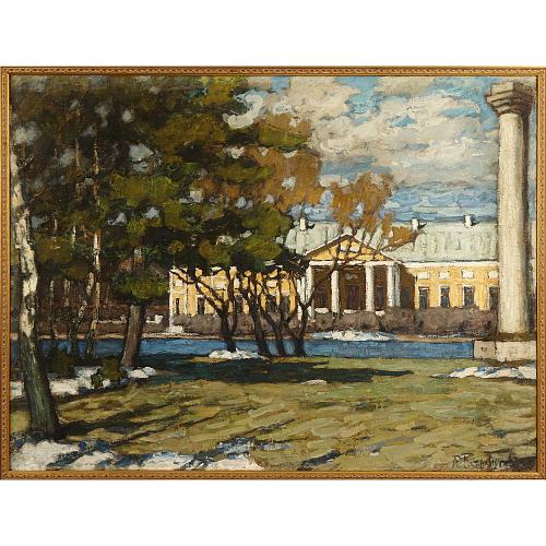 П. И. Петровичев. "Весна в Москве, усадьба Кусково"