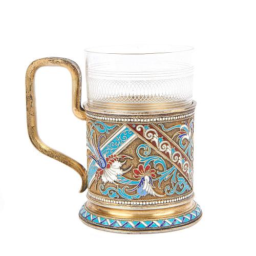 Подстаканник с эмалью