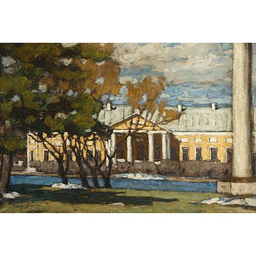 П. И. Петровичев. "Весна в Москве, усадьба Кусково"