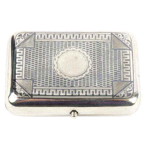 Портсигар с чернью