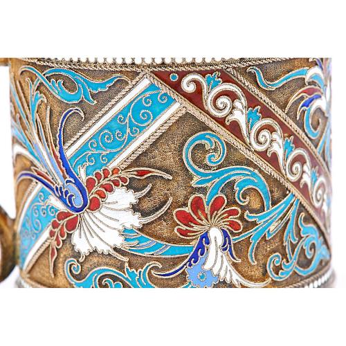 Подстаканник с эмалью