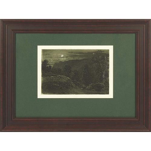 Офорт И.И.Шишкина «Чатырдаг» 1870-е