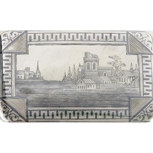 Портсигар с чернью